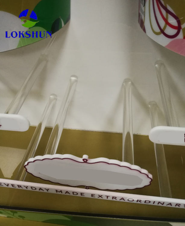 Advertising Acrylic Ice-Cream Display Stand with LED Light Custom Wood Display