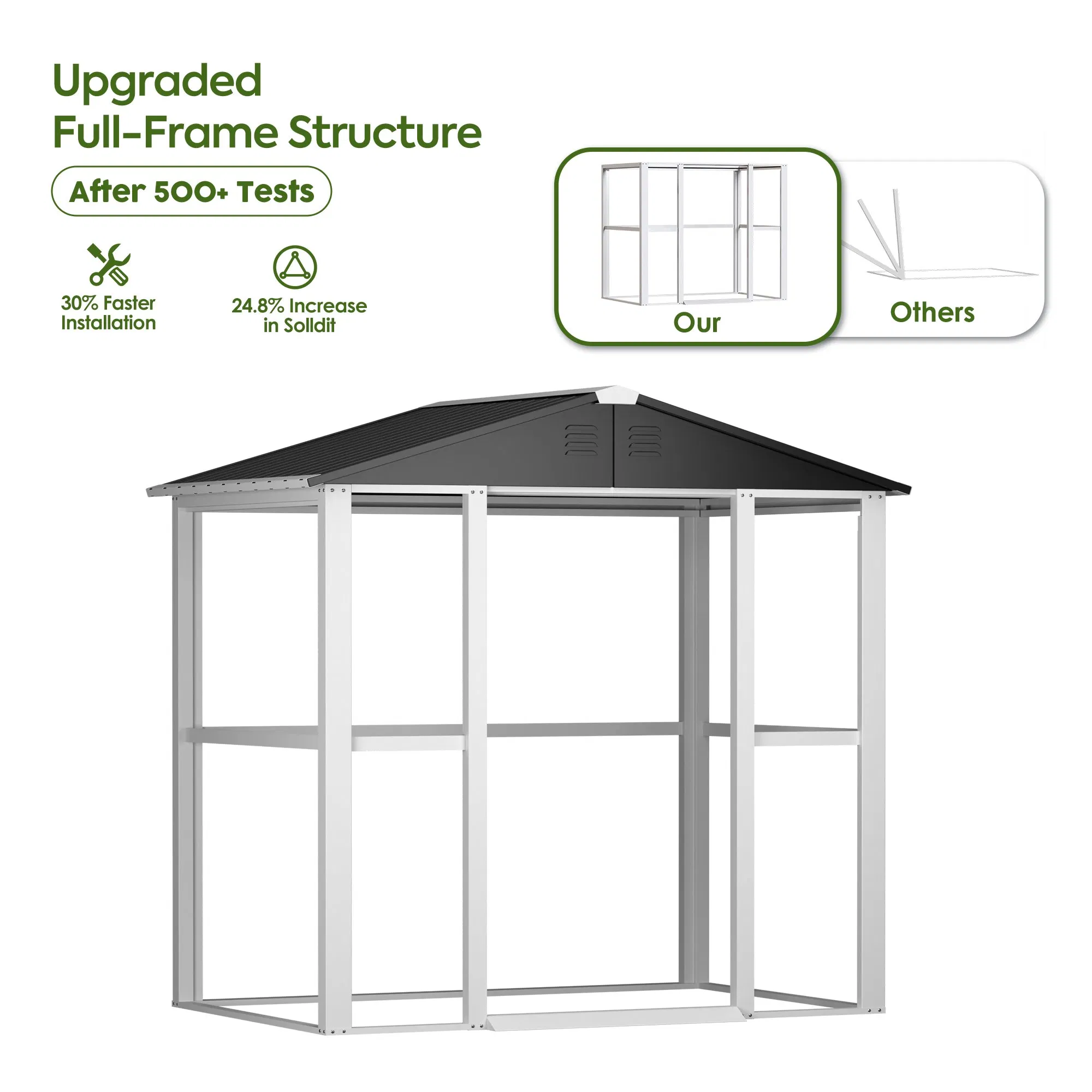 Garden Shed Metal Buildings Outdoor Steel Metal Storage Sheds