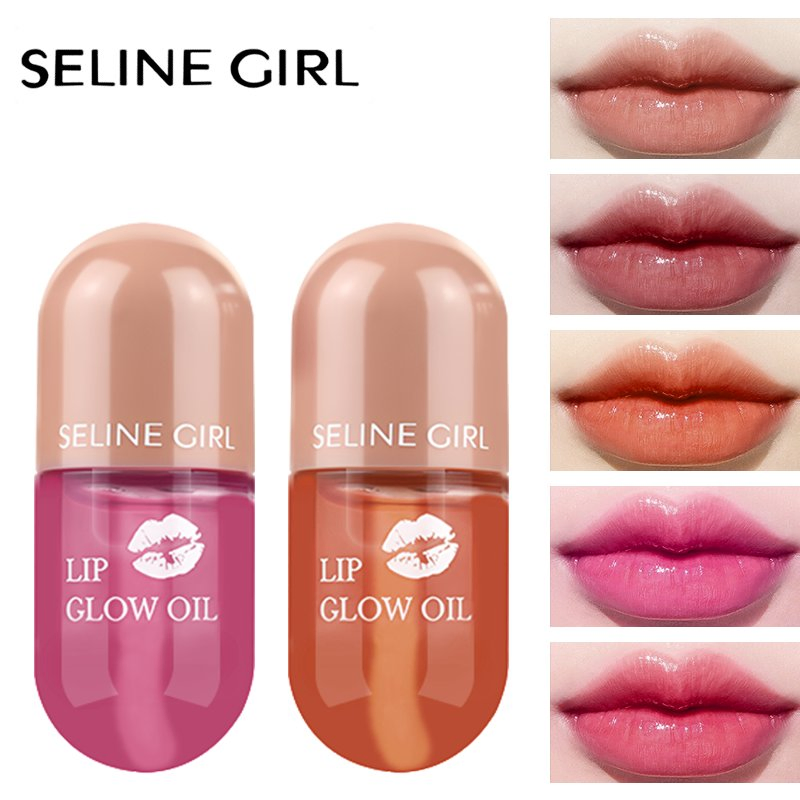 Seline Girl 5ml 5 Colors Thermochromic Hydrating Elastic Lip Glaze Gloss