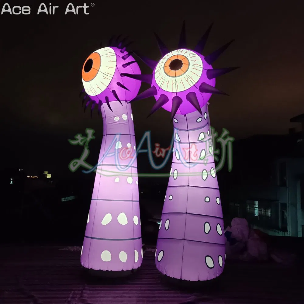 Outdoor Decoration Inflatable Monster Cartoon One-Eyed Monster LED Lighting Model Inflatable Single Eye Replica for Halloween