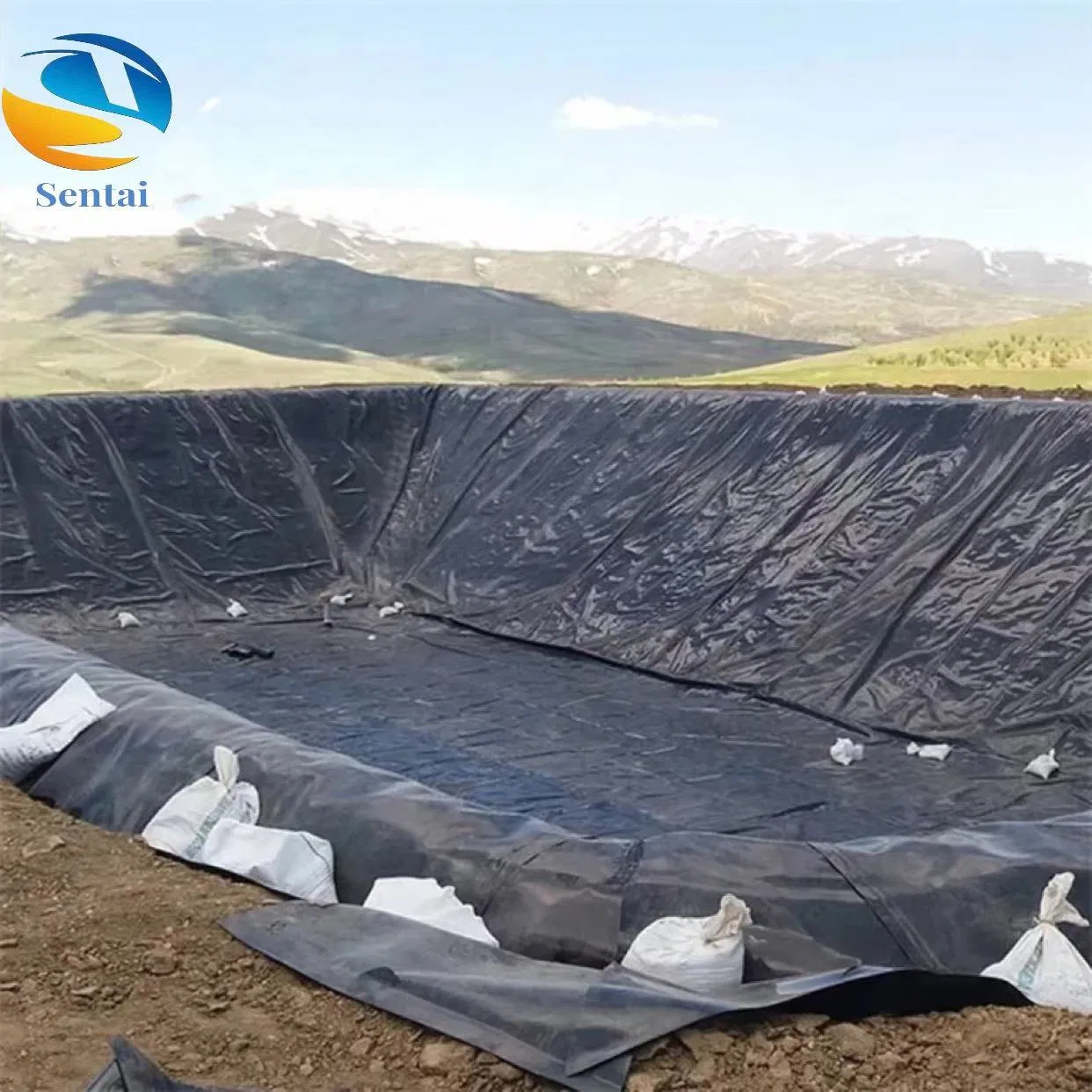 0.75mm 1mm 1.5mm 2mm HDPE Geomembrane for Landfill Covers and Reservoirs Reservoir River Channel Canal Lake Landscape Lake Pool Sheets Pond Liners