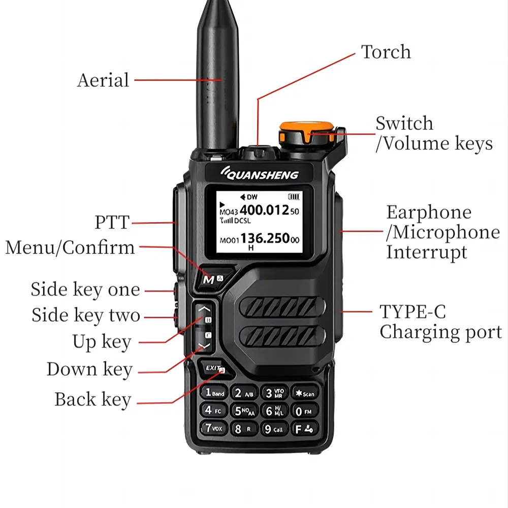 Портативная рация Quansheng UV-K5, двойной диапазон