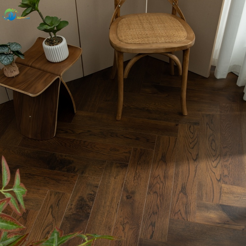 Инженерная доска паркетная елочка 609x115 мм, 3 слоя