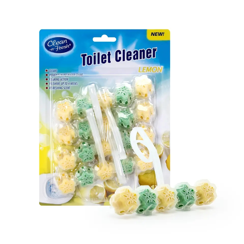 Household Colorful 5 Ball Hanging Flush Cleaner Toilet Freshener Ball