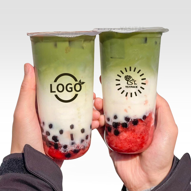 Одноразовый пластиковый стакан для чая Bubble Tea