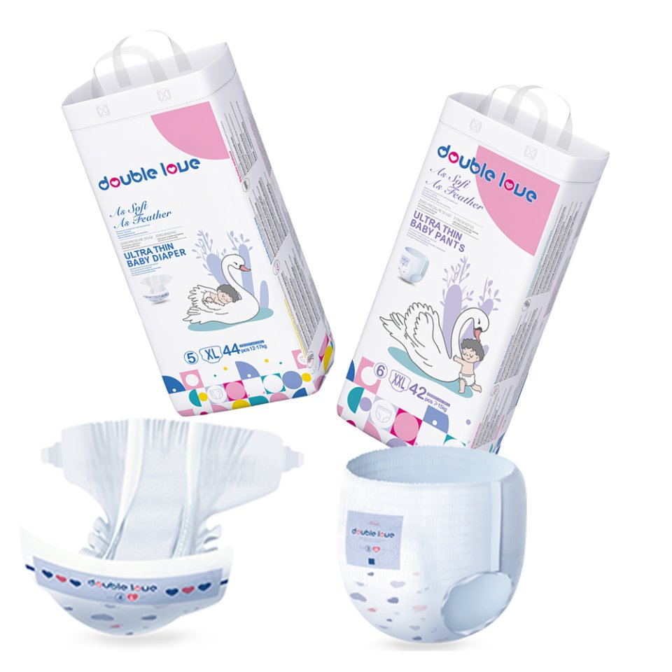 Подгузники Double Love Super Absorption, одноразовые