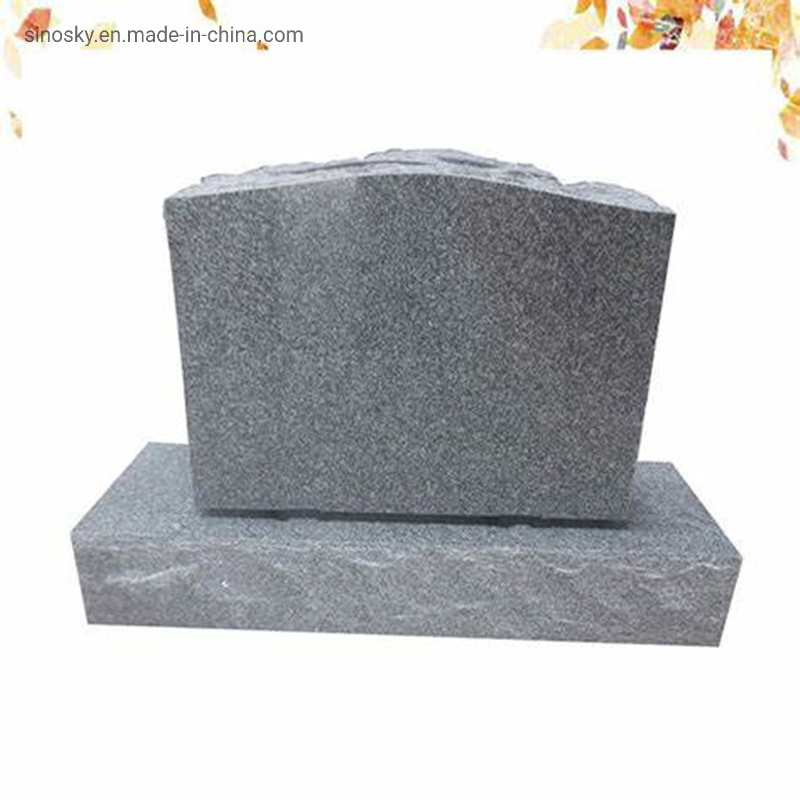 Traditional American Style Tombstone Monument with China Gray Granite Stone