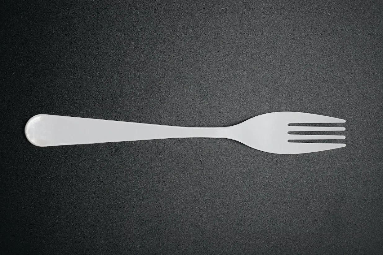 Eco Friendly Disposable Knife Fork Spoon Cutlery 100% Biodegradable PLA Plastic Flatware Sets 10