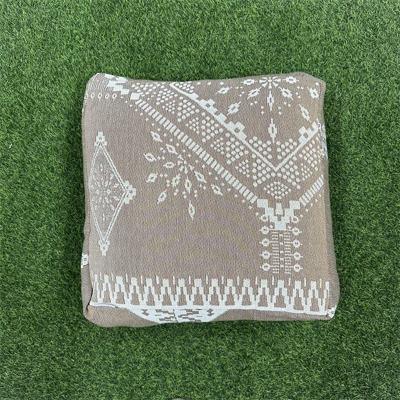 Low MOQ 100%Cotton Floor Seating Cushion 55*55+15cm Custom Tapestry Seat Cushions Throw Pillows for Home Decor