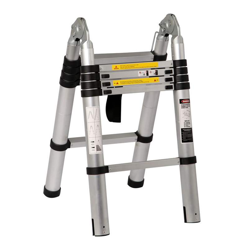 a Frame Telescopic Extension Aluminium Ladder with En131