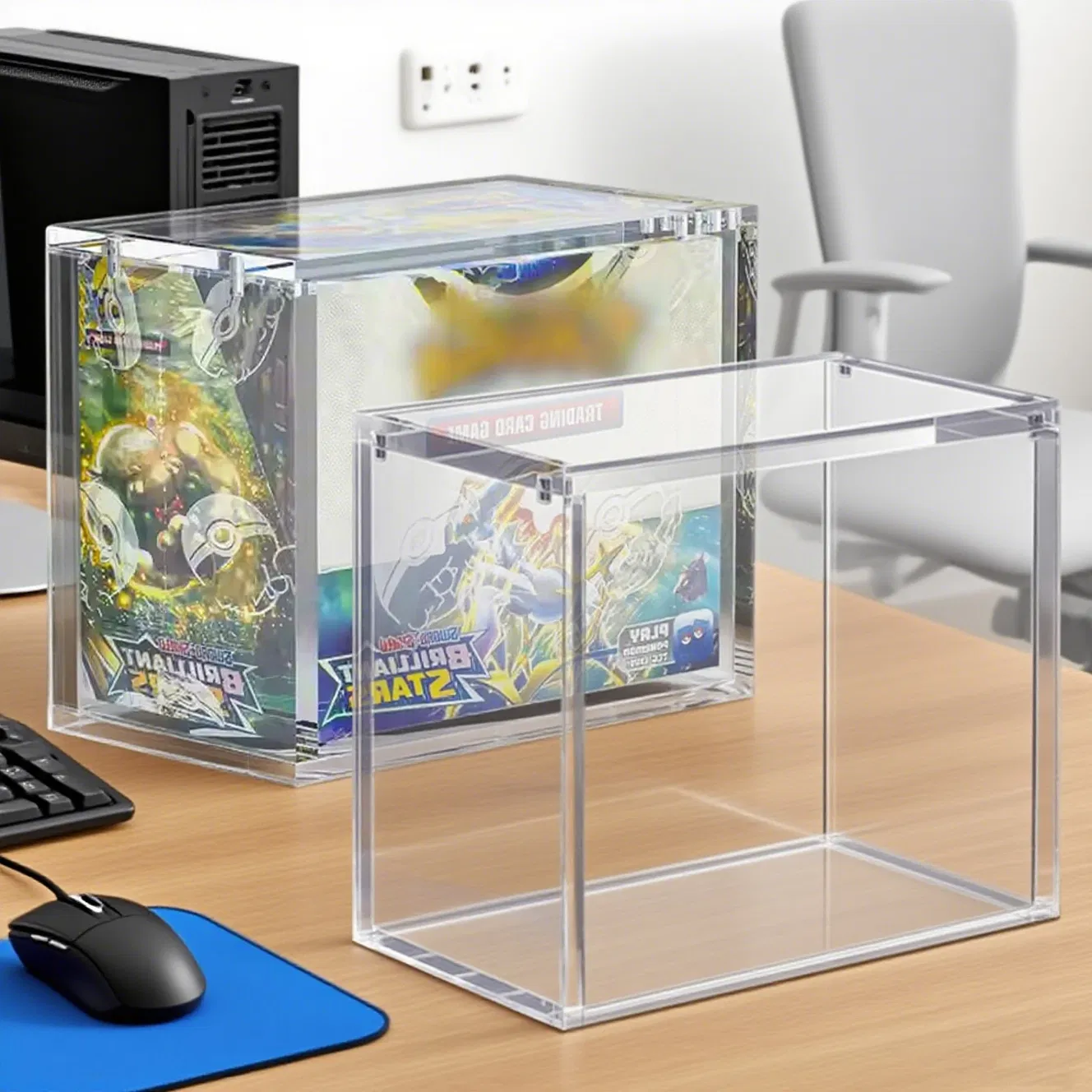 Premium Transparent Acrylic Display Case with UV Shielding