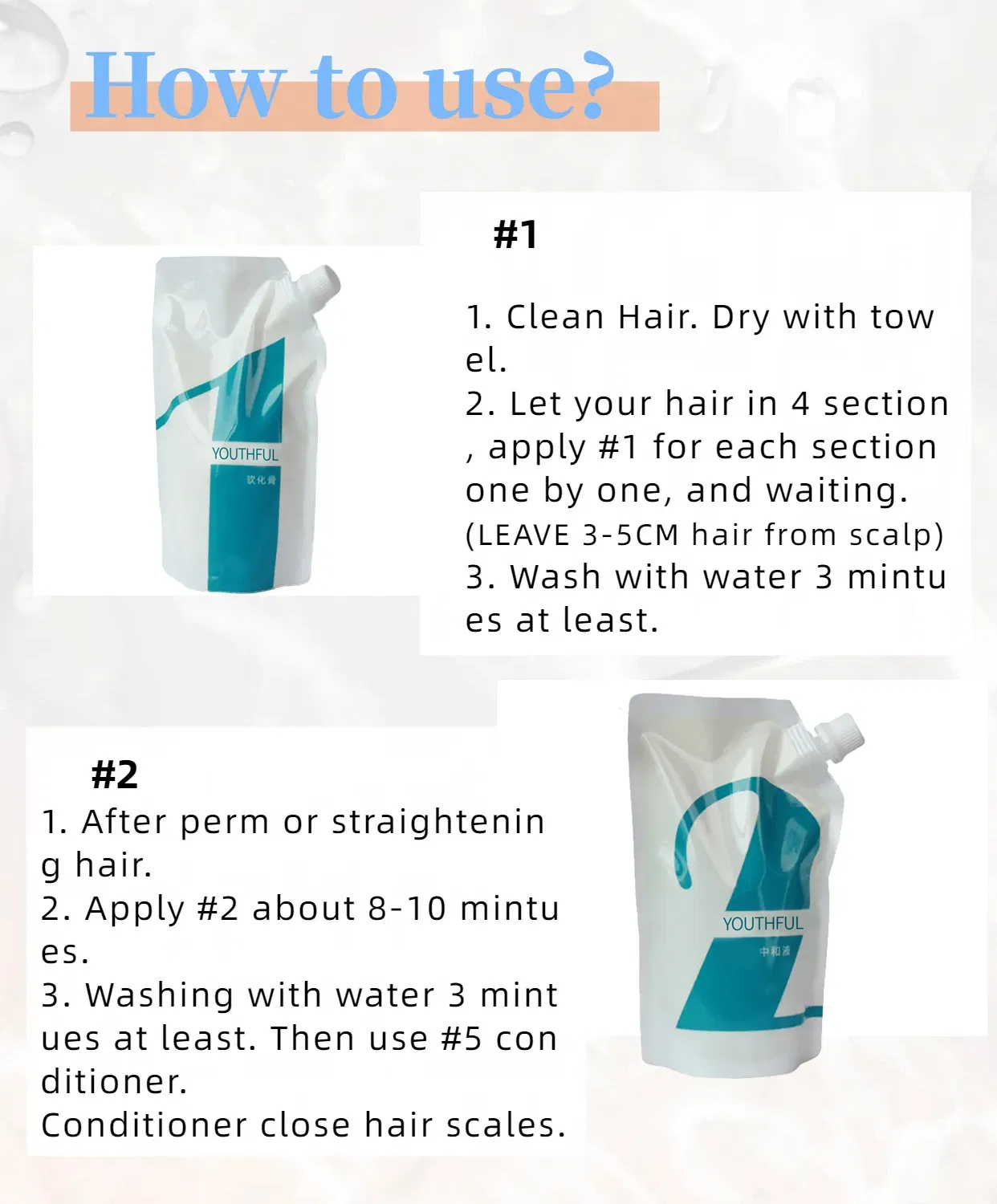 Professional Salon Use Hair Soft Relaxers Perm Straightening Lotion