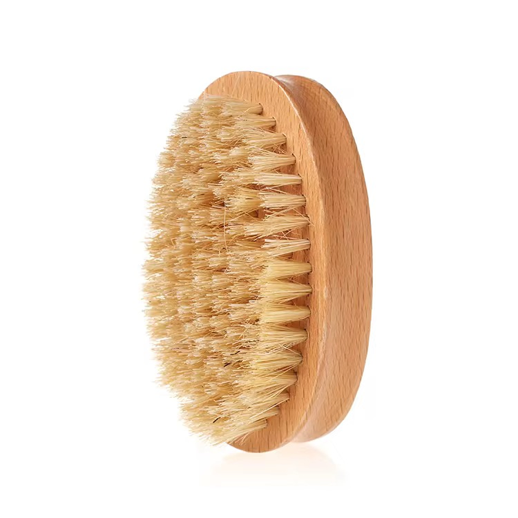 Custom Wholesale Wooden Natural Sisal Nail Dust Cleaning Brush