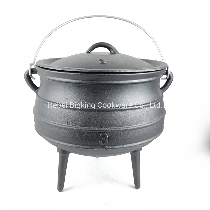 Cast Iron Mini Soup Pot/Camping Cast Iron Fondue Pot/Cast Iron Potjie Pot