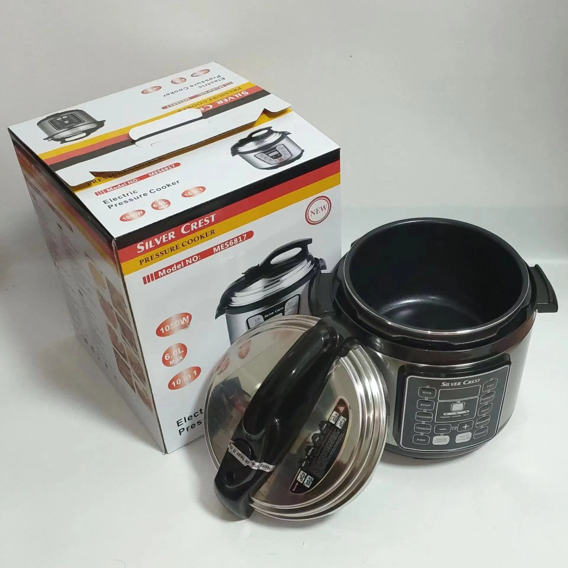 6 Liter Digital Multifunctional Smart Home Stainless Steel Electric Pressure Cooker