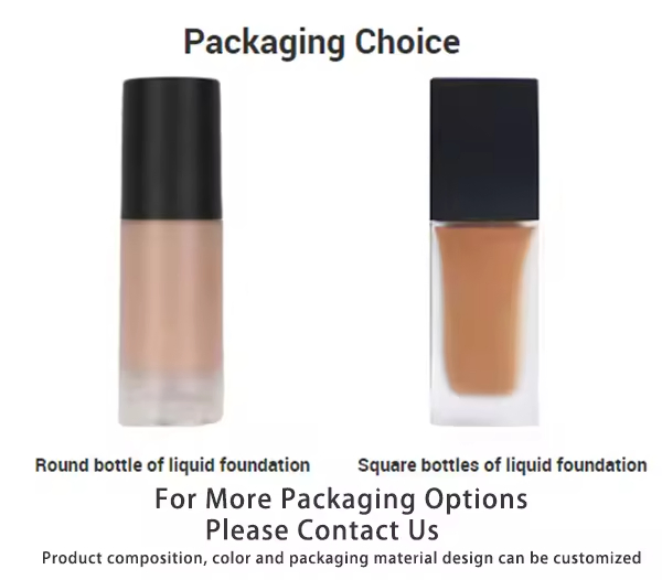 Dark Matte Foundation Long-Lasting Waterproof Natural Face Concealer Liquid Oil-Control Mineral Private Label Foundation