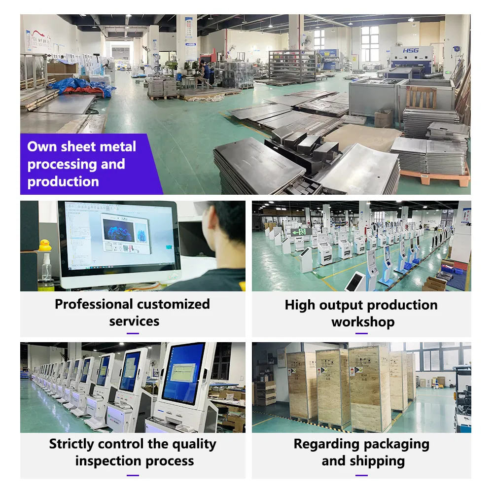 23.8passport Scanning Kiosk Coin Change and NFC Technology Advanced Cash Dispenser Kiosk
