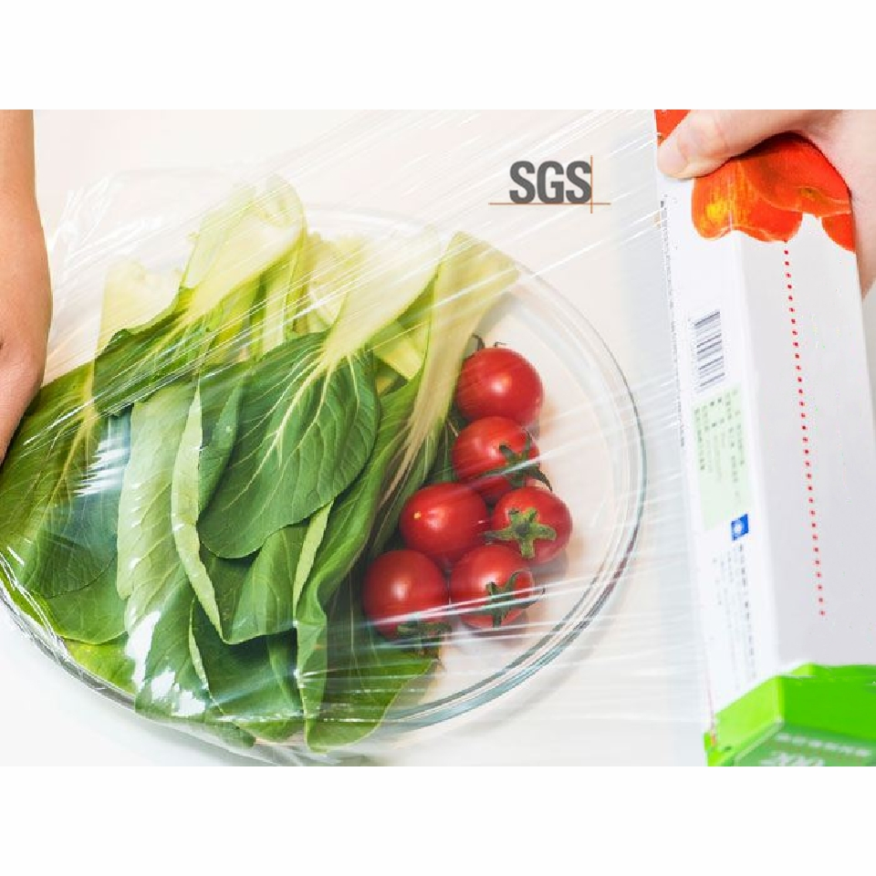 Manufacture Hot Sell PVC Stretch Food Grade Plastic Jumbo Roll Cling Film Food Stretch Wrap for Supermarket