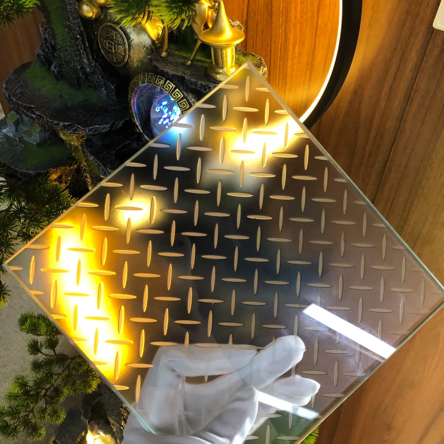 8mm Ultra Clear Non-Slip Glass for Park Stair Glass