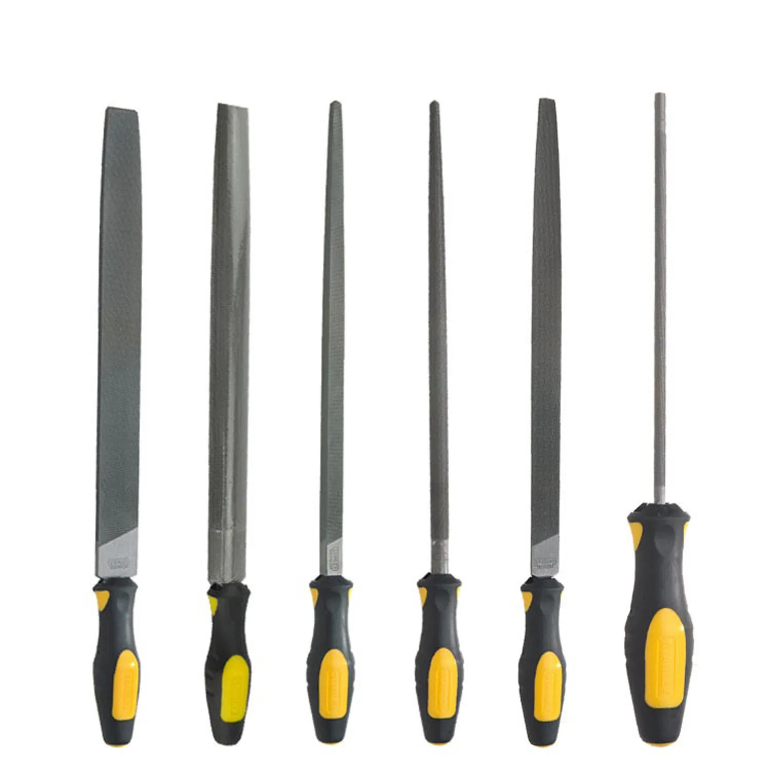 Hand Files, Needle File Hand Metal Hardened Alloy Strength Steel Set Includes Flat Warding Square Triangular Round and Half-Round File