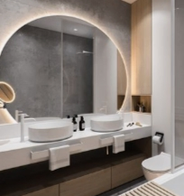 LED Mirror Wall Mounted - 4mm Thickness, 6000K Cool White Illumination