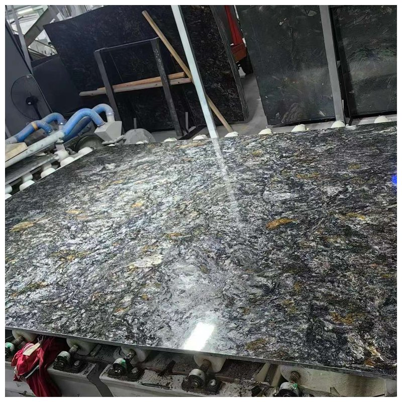 Brazilian Luxury Metalicus Exotic Granite Slabs for Countertops and Wall