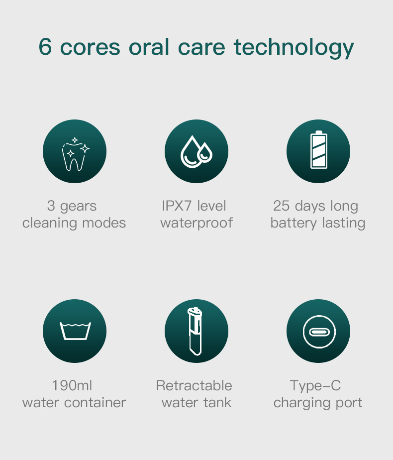 Wholesale Supplier Waterproof Floss Water Flosser with Fad