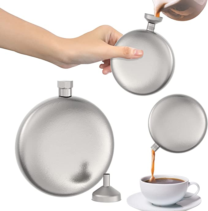 8oz Whiskey Liquor Flasks for Men Stainless Steel Flask Hip Flask Set for Four Roses Elijah Craig