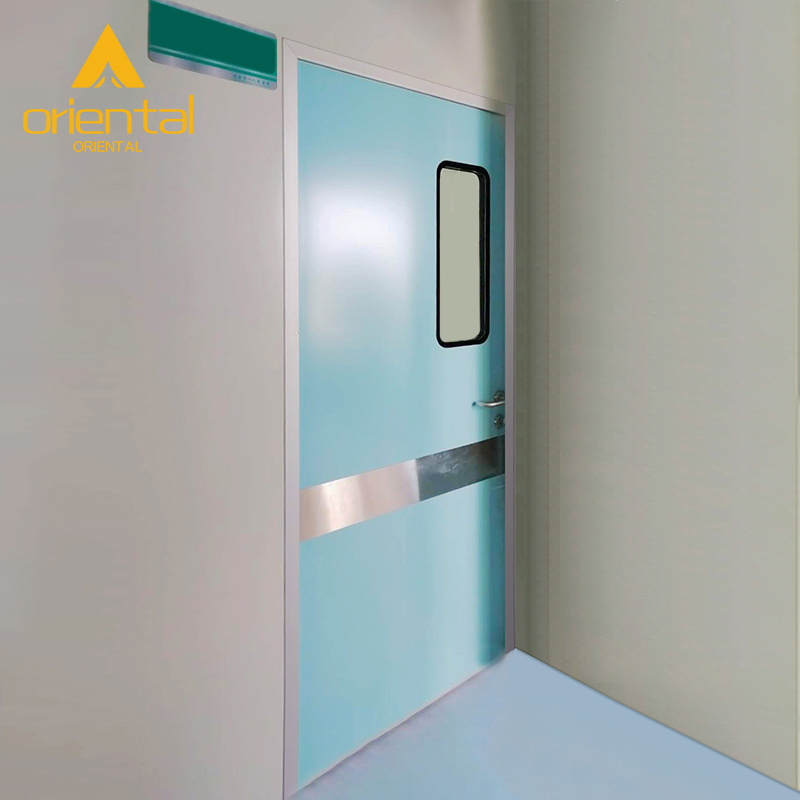 GMP Manual Medical Operation Room Hermetic Laboratory Hospital Cleanroom Swing Door for Pharmacy Hospital Lab