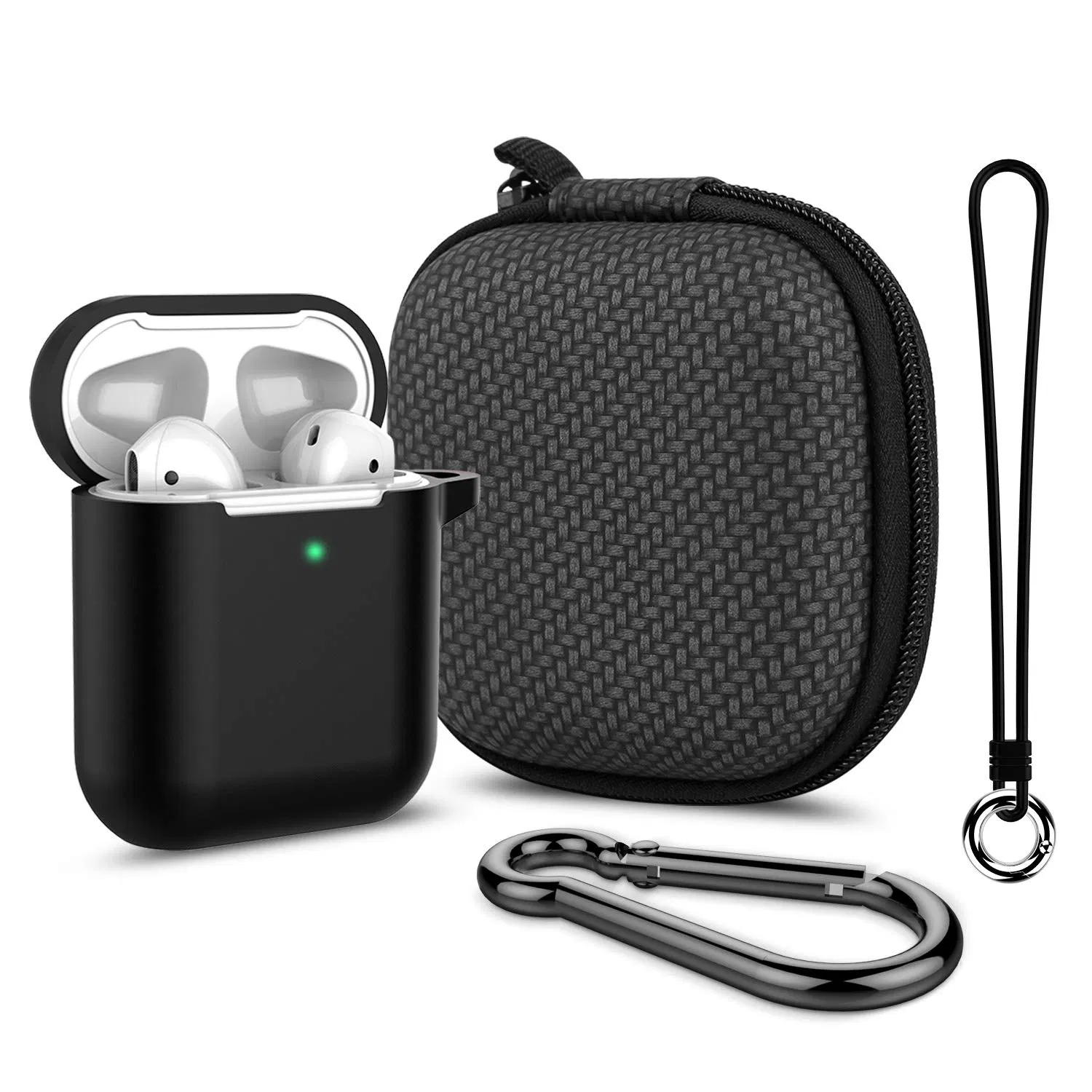 PU Leahter Outdoor Travel Carrying Protective EVA Case for Soft Silicone Headphone