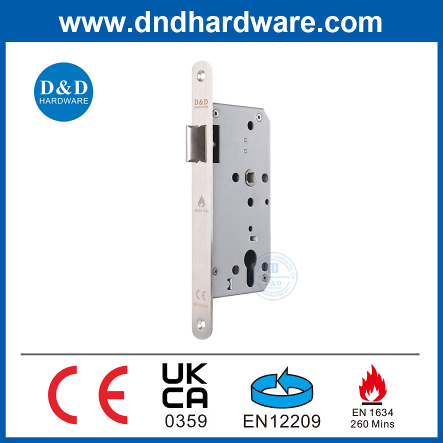 SUS304 Door Accessories CE Fire Rated Latch Bolt Lock Commercial Door Lock