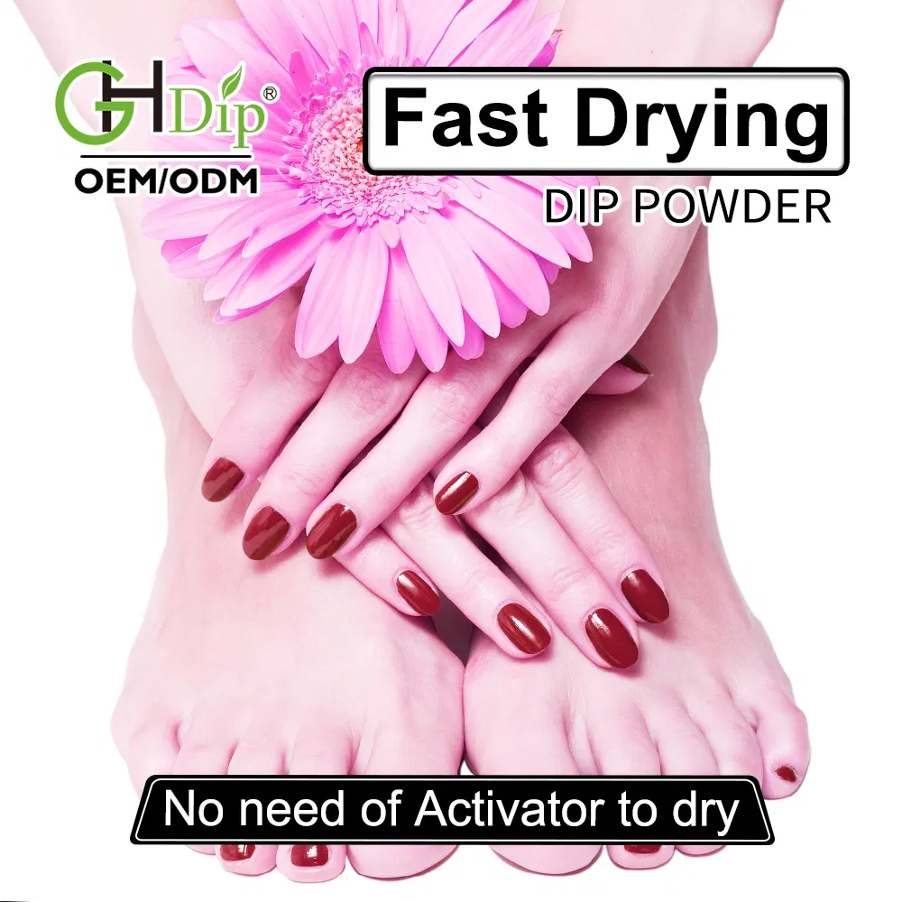 High Quality Fast Drying Dipping Powder Colors Perfect Match Gel and Lacquer