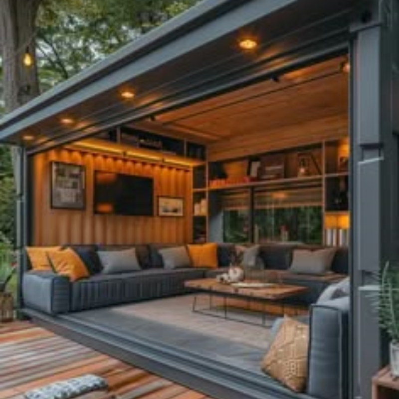 Quick Assembly Layer Modern Design Luxury 40FT Container House Prefab Coffee Shop