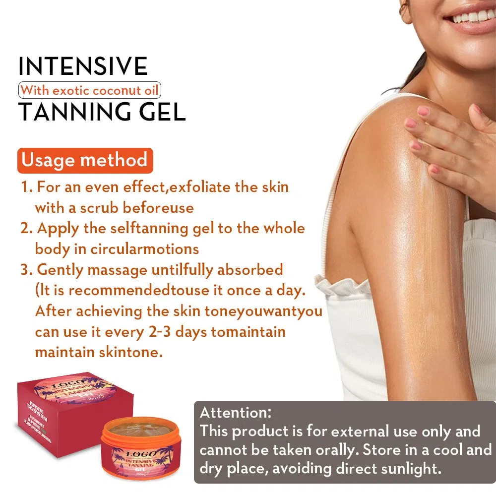 Beauty Cosmetics Skin Care Moisturizer Deep Skin Tone Bronzing Tanning Gel