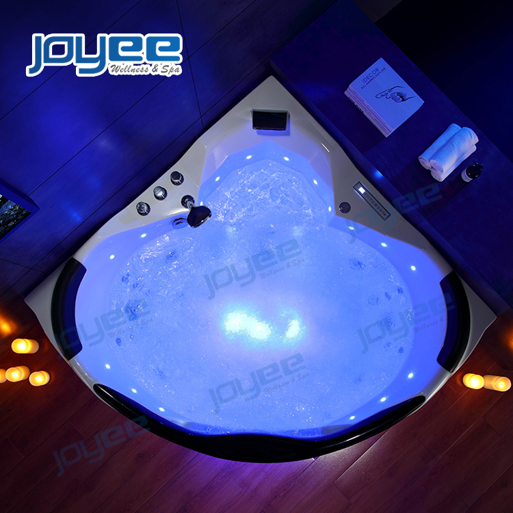 Угловая ванна Joyee Mini с гидромассажем и ТВ для двоих