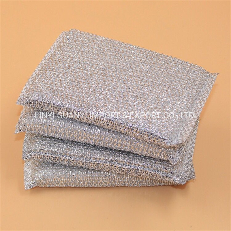 Stainless Steel Sponge Scouring Pad Scrubber Material Dish Cloth for Cleaning