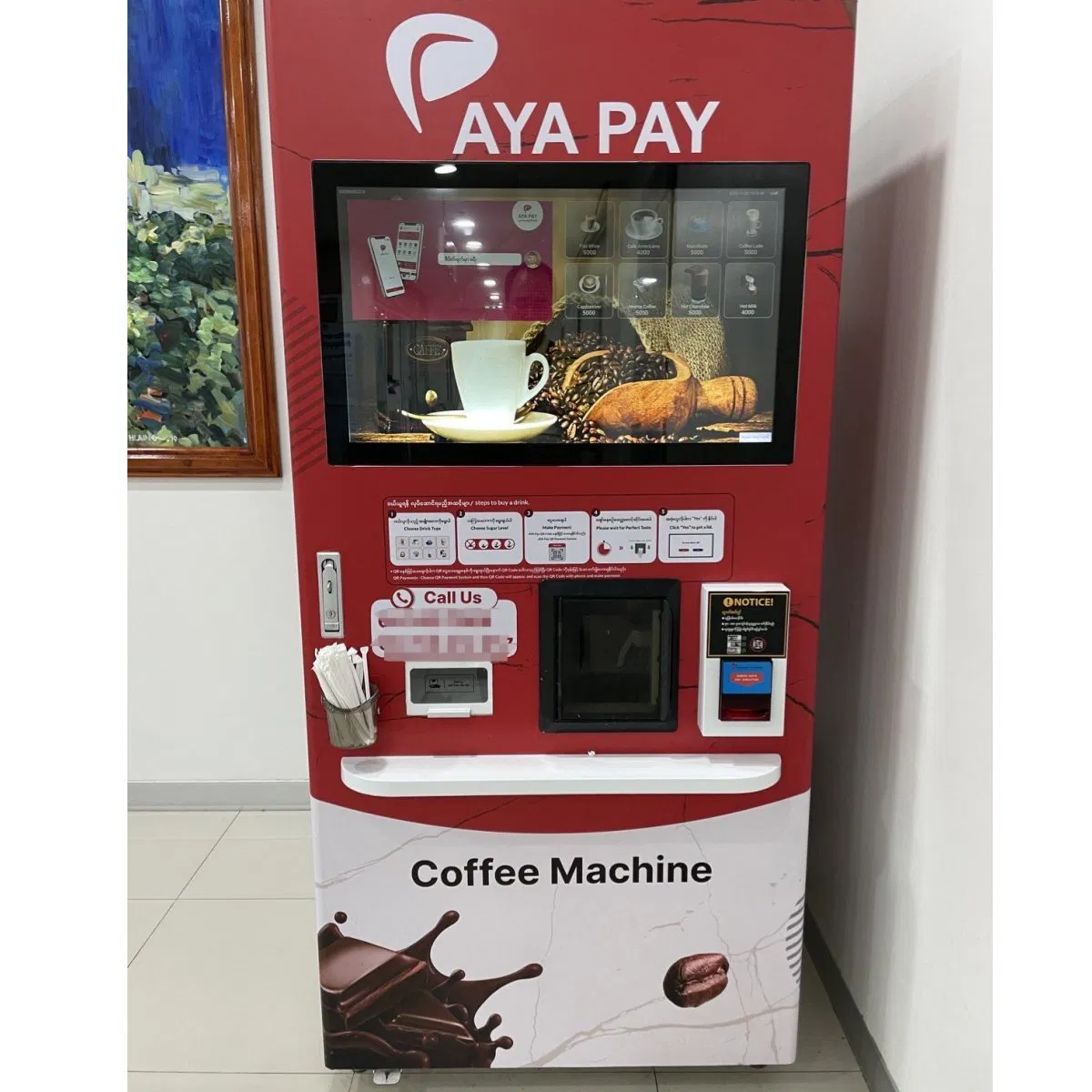 Coffee Vending Machine with Imaketech System and Automatic Operation Features