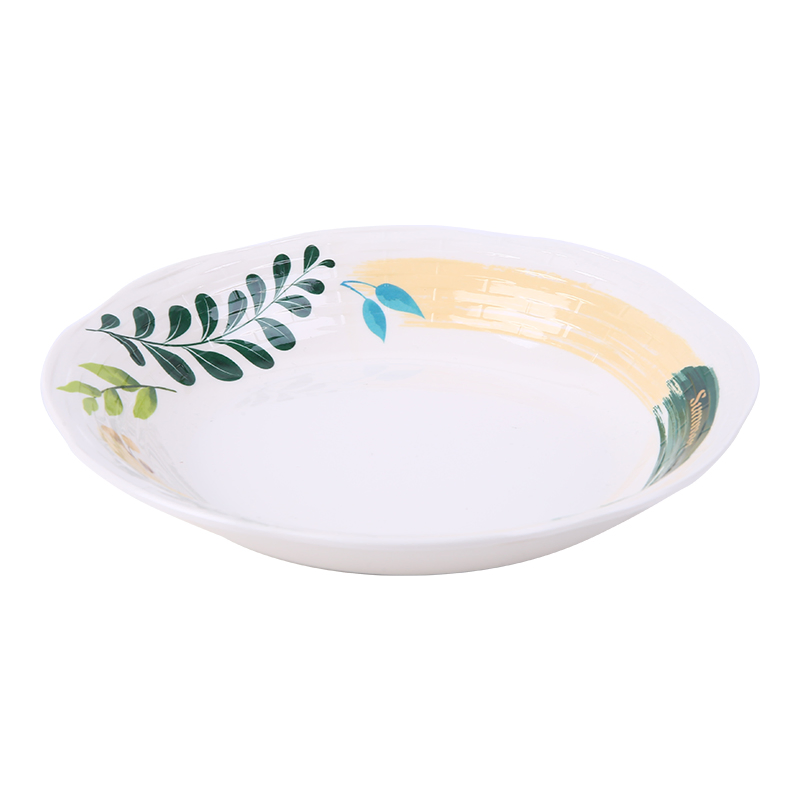 Modern Style Plates 100% Melamine Dinnerware Set Home Bowl for Custom Logo