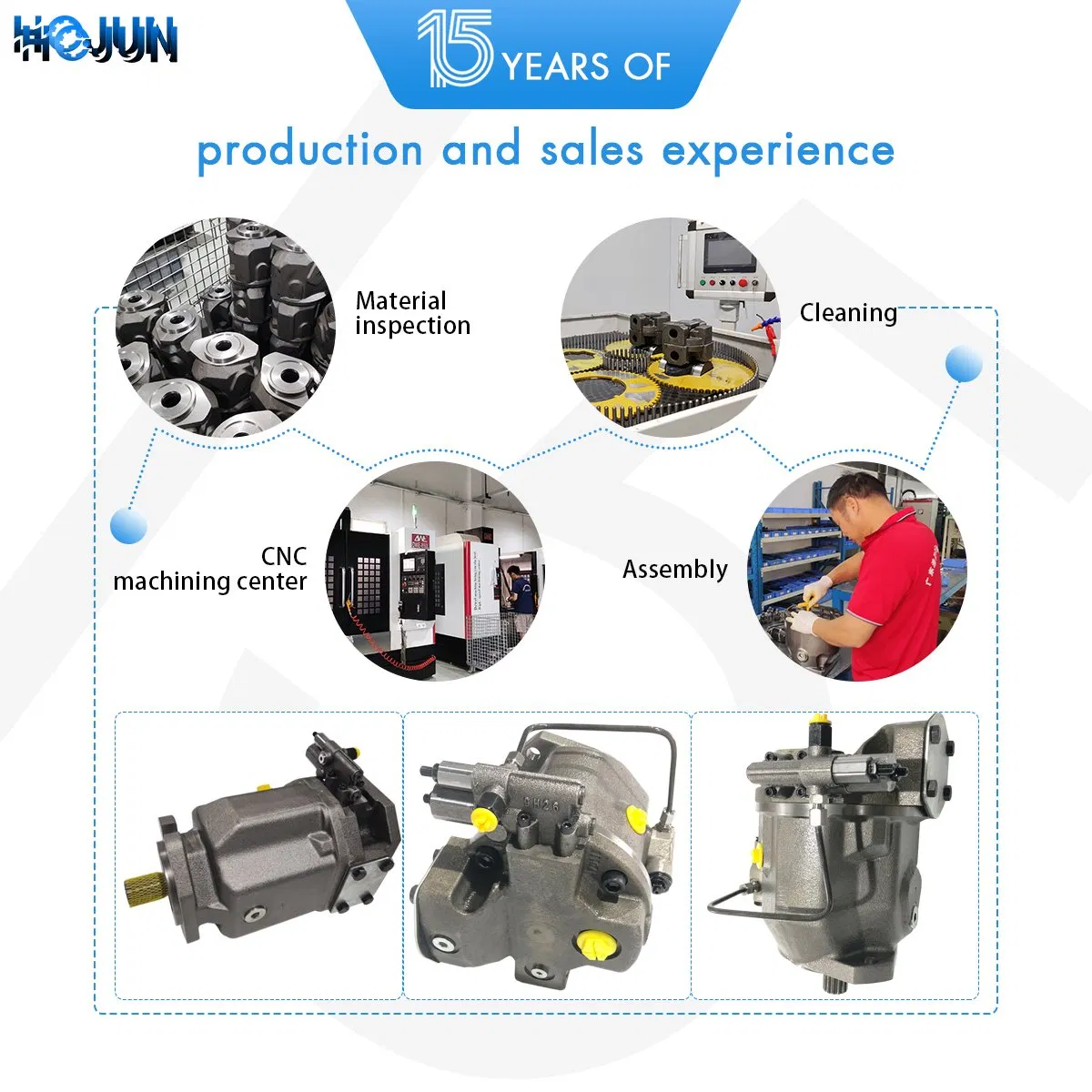 Road Roller Rexroth Hydraulic Piston Oil Pumps A10vso Variable Displacement Pump