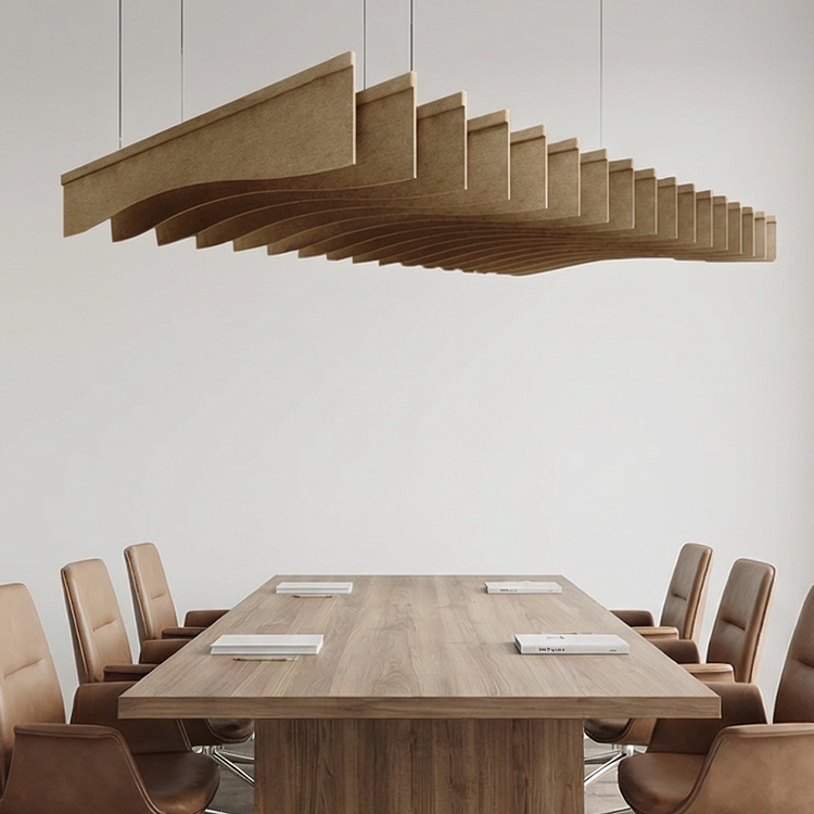 Factory Zhifa's Latest Design Polyester Fiber Environment-Friendly Wave Ceiling