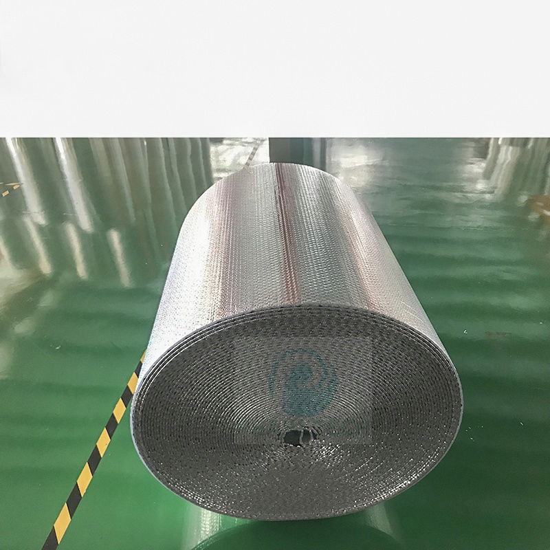 Rainbow Metallized Holographic Laser Polyester Film Foil Coated Bubble for Express Package Envelope