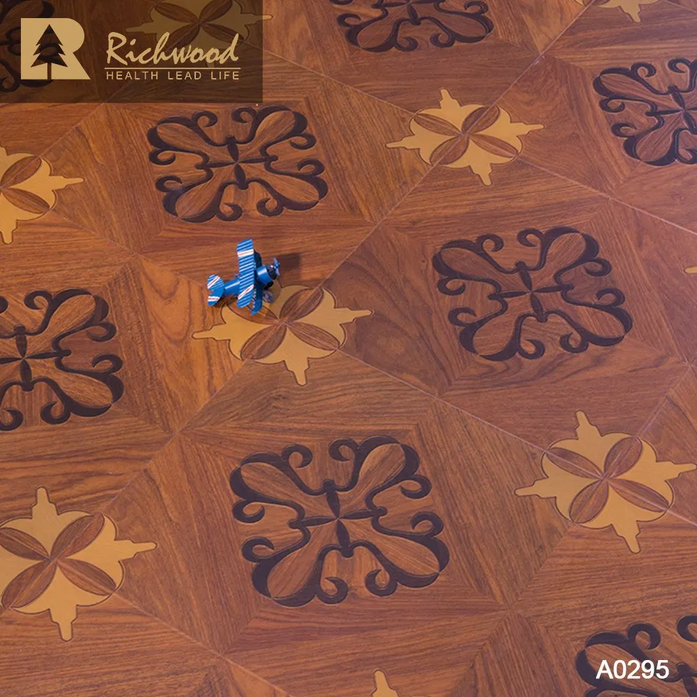 Low Formaldehyde Emission Oak HDF Laminate Laminated Engineered Wood Plastic Wooden Spc Vinyl Flooring Art Parquet Collection for Office/Hotel/Hall/Ceiling