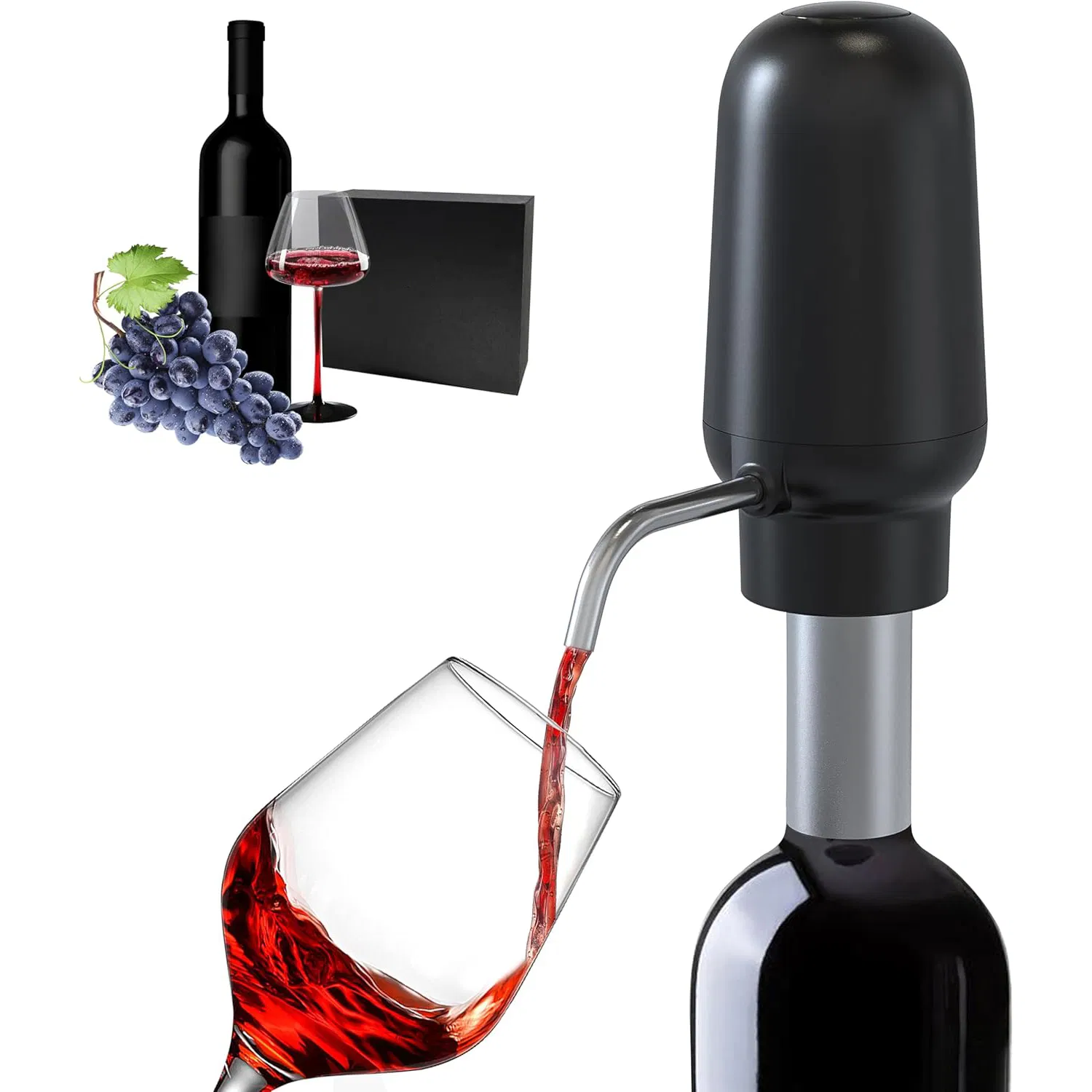 User-Friendly Design Portable Variable Electric Decanter Wine Air Aerator Set for Black Box Black Diamond Black Opal