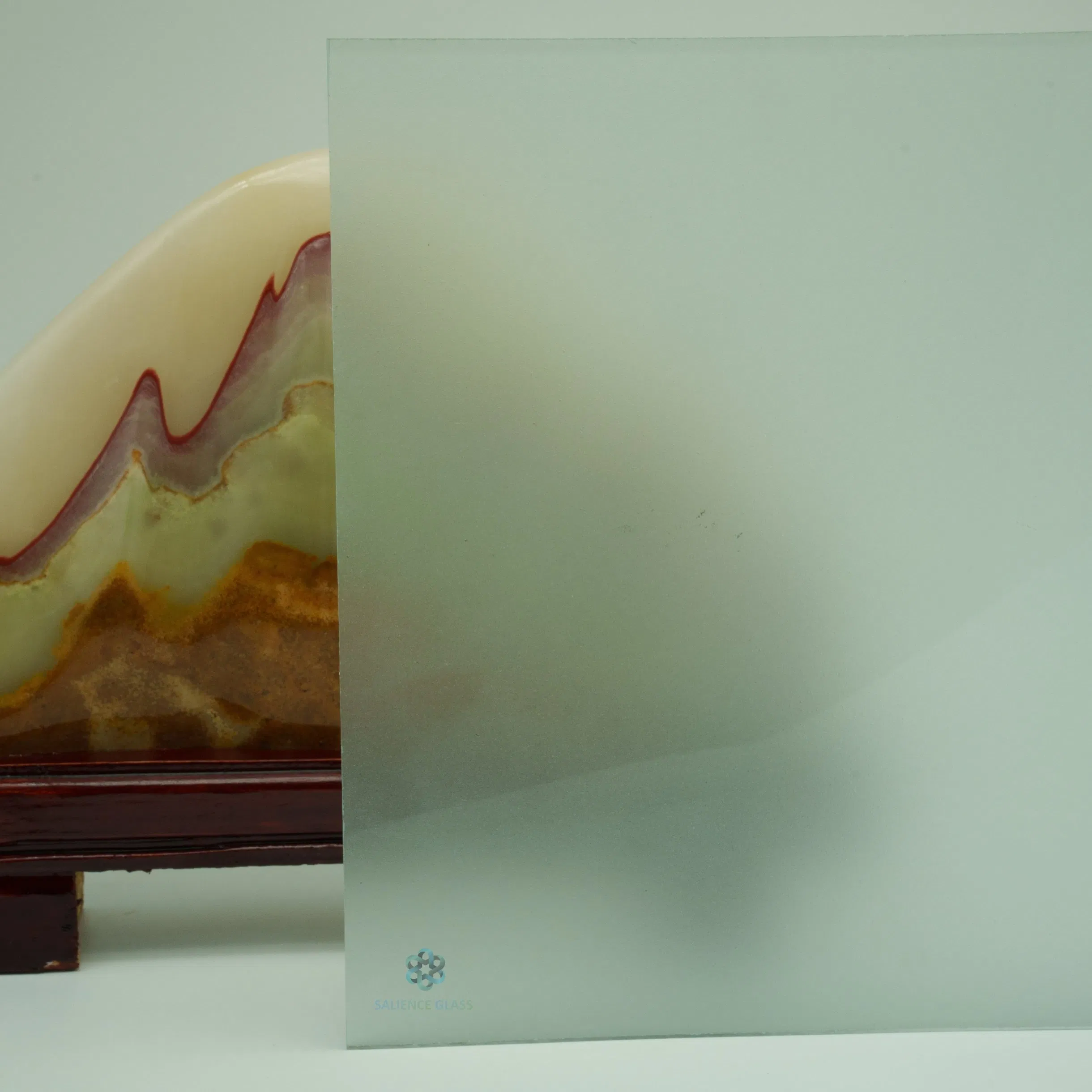 8mm Clear Acid Etched Glass for Interior Partitions/Office Enclosures