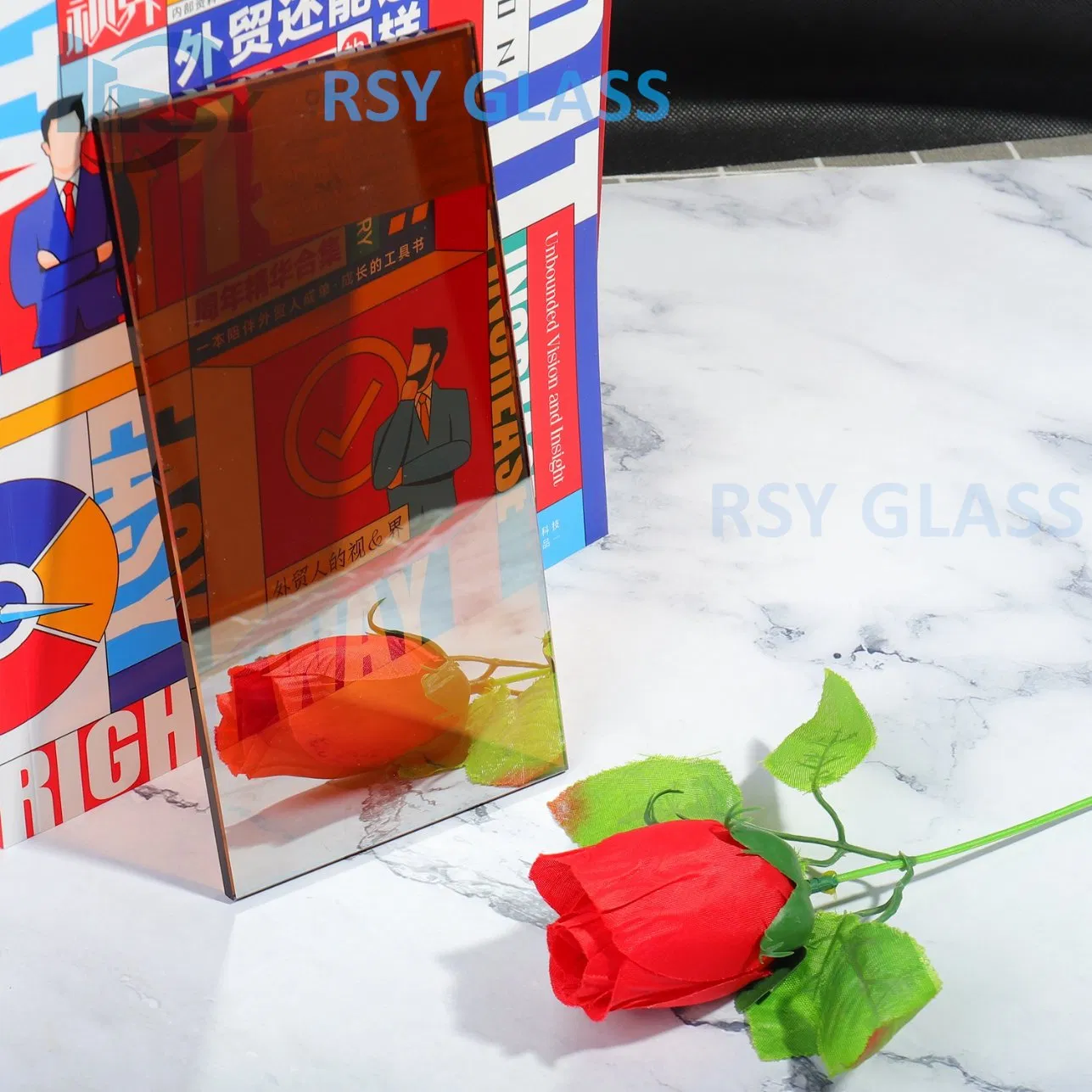Reflective Glass with Different Colors Bronze/Black/Blue/Green Color