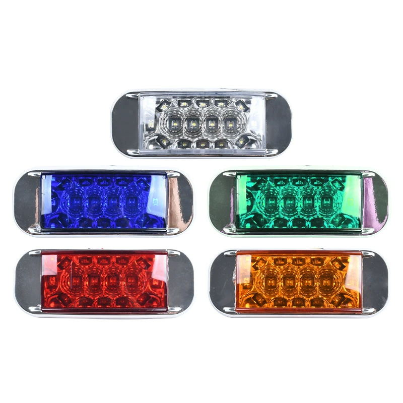 LED Truck Side Lights, 12V/24V Safety Signal Clearance Indicator