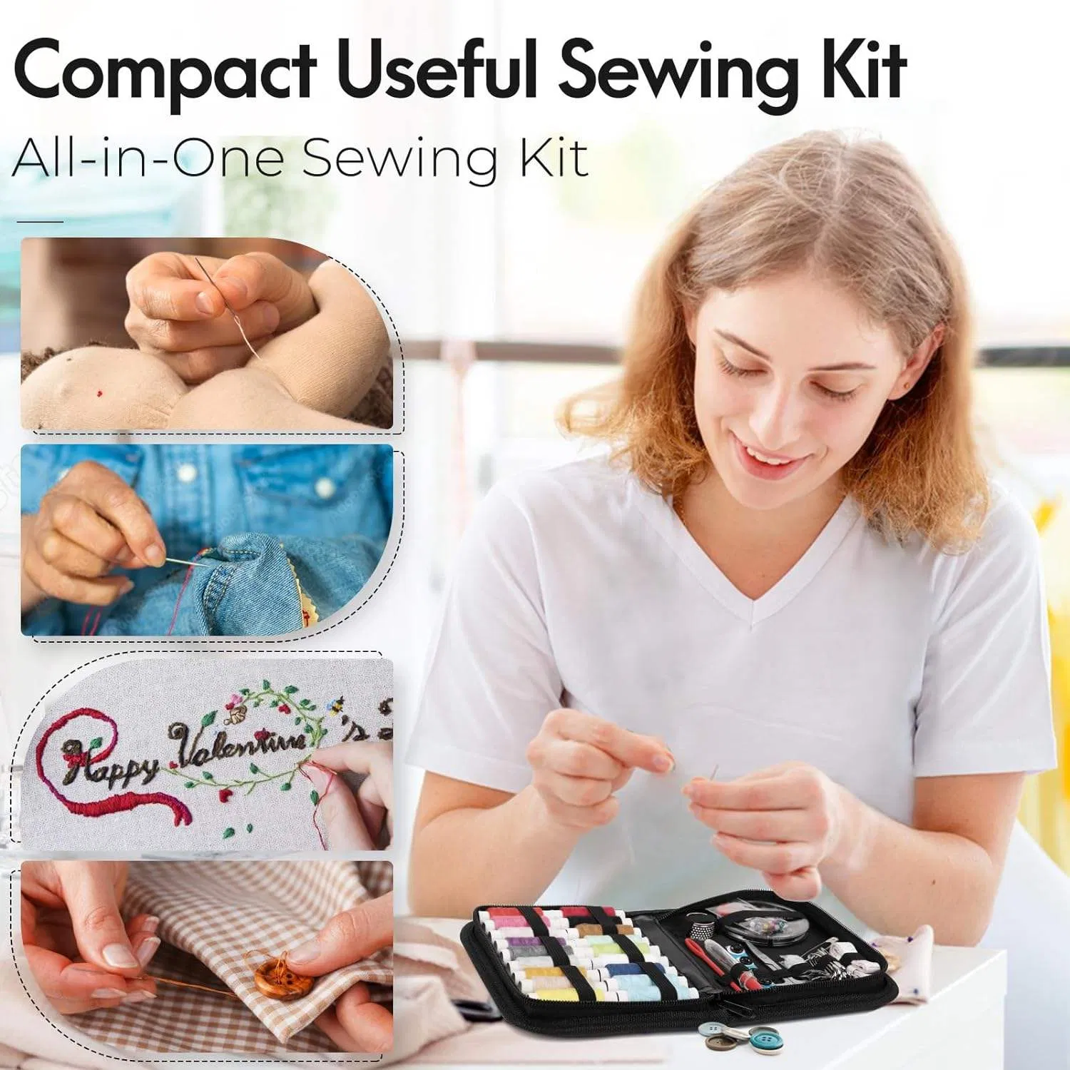 Ultimate 86-Piece Portable Sewing Kit for Travelers and Beginners