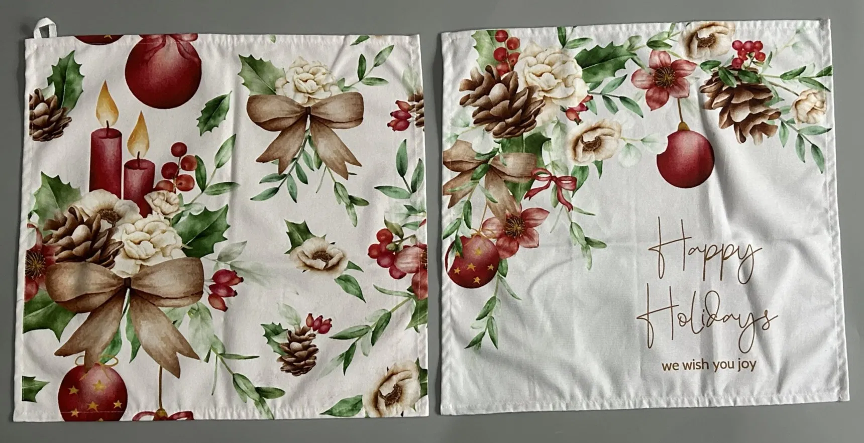 Custom Printed Christmas Napkins