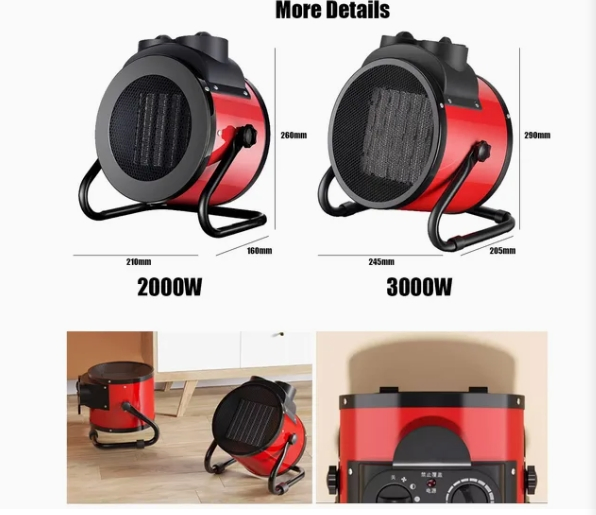 2025 Hot Sale 2kw/3kw/5kw Househola Small Table Ceramic PTC Heater Form Warm
