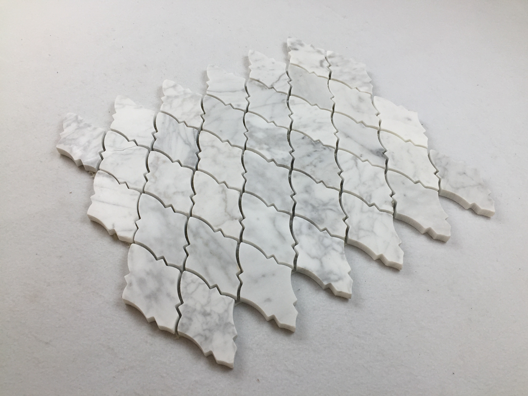 White Marble Mosaic Marble Mosaic for Bathroom Floor Tiles 3D Marble Mosaic Tiles